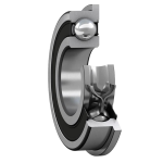 D/W R4 R-2RS1 Flanged Ball Bearings