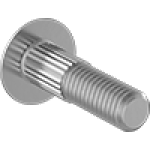 JIAGAAGJA Low-Strength SteelKnurled-Neck Carriage Bolts