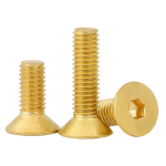 JHFJFABGI Brass Hex Drive Flat Head Screws