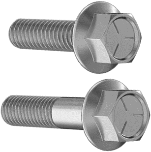 92979A487, Medium-Strength Grade 5 SteelFlanged Hex Head Screws