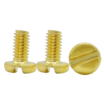 JAJCIACAF Metric Brass Pan Head Slotted Screws