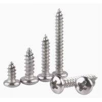 92470A392 18-8 Stainless Steel Phillips RoundedHead Screws for Sheet Metal