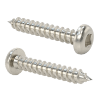 94155A166 18-8 Stainless Steel Square-DriveRounded Head Screws for Sheet Metal