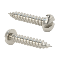 91632A192 Stainless Steel Slotted RoundedHead Screws for Sheet Metal