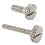 JBHEGAHGI Slotted Stainless Steel Low-ProfileKnurled-Head Thumb Screws