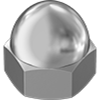 90507A270 18-8 Stainless Steel Distorted-Thread Cap Locknuts