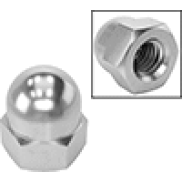 90428A130 Metric 18-8 Stainless SteelVibration-Resistant Cap Locknuts