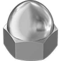 99164A102 Metric High-Strength Steel Cap Nutsu2014Class 10