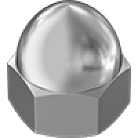 91880A056 Metric Low-Strength Steel Cap Nuts