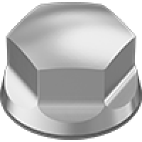 97511A120 Sanitary Low-Profile Cap Nuts