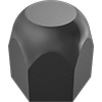 90790A216 Steel Extra-Wide High-Hex Cap Nuts