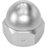 90431A160 Super-Corrosion-Resistant 316 StainlessSteel Distorted-Thread Cap Locknuts