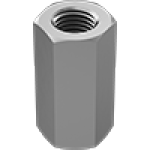 JAAICABCF Metric Medium-Strength Steel Coupling Nuts—Class 8
