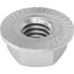 JDAFBABCA Brass Serrated Flange Locknuts