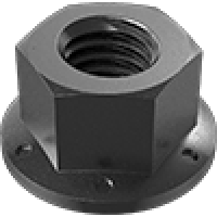 90949A135 High-Strength Steel Distorted-Thread Flange Locknuts