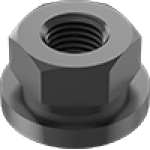 JBADAAAEA Low-Strength Steel Flange Nuts