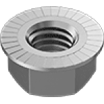 JHEAAADIA Metric 18-8 Stainless Steel Serrated Flange Locknuts