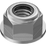 JECDIAJAC Stainless Steel Nylon-Insert Flange Locknuts
