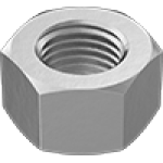 JEFHFADGA Mil. Spec. Medium-Strength Steel Hex Nuts