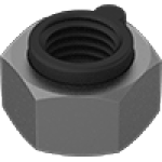 JAGCBAADF Medium-Strength Steel Heavy Steel-InsertLocknuts for Extreme Vibration—Grade 5