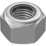 JEGEFACCJ Metric Fine-Thread High-StrengthSteel Nylon-Insert Locknuts—Class 10