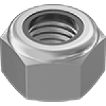 JECAFACIA Metric Super-Corrosion-Resistant 316Stainless Steel Nylon-Insert Locknuts