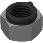 JAGBJAEHF Steel-Insert Locknuts for Extreme Vibration—Grade 5