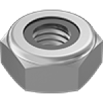JHDGHABDF Super-Corrosion-Resistant 316 StainlessSteel Thin Nylon-Insert Locknuts