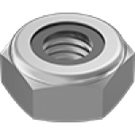 JHDGHABDB Super-Corrosion-Resistant 316 StainlessSteel Thin Nylon-Insert Locknuts