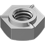 JDEBIACAA Metric Stainless Steel Hex Weld Nuts