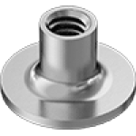 JAIGAABBE Stainless Steel Round-Base Weld Nuts