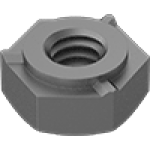 JDFGAABEA Steel Hex Weld Nuts