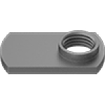 JEFHJADAA Steel Offset-Barrel Narrow-Base Weld Nuts