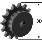 CFAATEHB Wear-Resistant Sprockets for ANSI Roller Chain