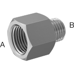 BIFJNBDB Miniature Medium-Pressure Aluminum Threaded Pipe Fittings