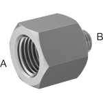 BIFJNBDC Miniature Medium-Pressure Aluminum Threaded Pipe Fittings