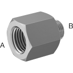 BIFJNBDD Miniature Medium-Pressure Aluminum Threaded Pipe Fittings