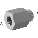 BIFJNBDE Miniature Medium-Pressure Aluminum Threaded Pipe Fittings