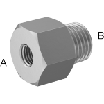 BIFJNBDF Miniature Medium-Pressure Aluminum Threaded Pipe Fittings