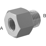 BIFJNBDG Miniature Medium-Pressure Aluminum Threaded Pipe Fittings