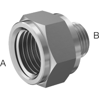 9491N128 Medium-Pressure Plated Brass Threaded Pipe Fittings