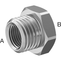 9491N13 Medium-Pressure Plated Brass Threaded Pipe Fittings