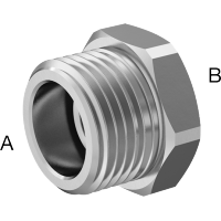 9491N131 Medium-Pressure Plated Brass Threaded Pipe Fittings