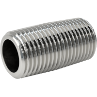 9176K111 Standard-Wall Chrome-Plated Brass Threaded Pipe Nipples and Pipe