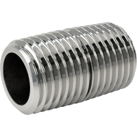 9176K112 Standard-Wall Chrome-Plated Brass Threaded Pipe Nipples and Pipe