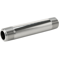9176K131 Standard-Wall Chrome-Plated Brass Threaded Pipe Nipples and Pipe