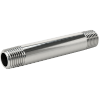 9176K142 Standard-Wall Chrome-Plated Brass Threaded Pipe Nipples and Pipe