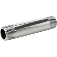 9176K143 Standard-Wall Chrome-Plated Brass Threaded Pipe Nipples and Pipe