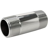 9176K146 Standard-Wall Chrome-Plated Brass Threaded Pipe Nipples and Pipe