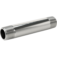 9176K154 Standard-Wall Chrome-Plated Brass Threaded Pipe Nipples and Pipe